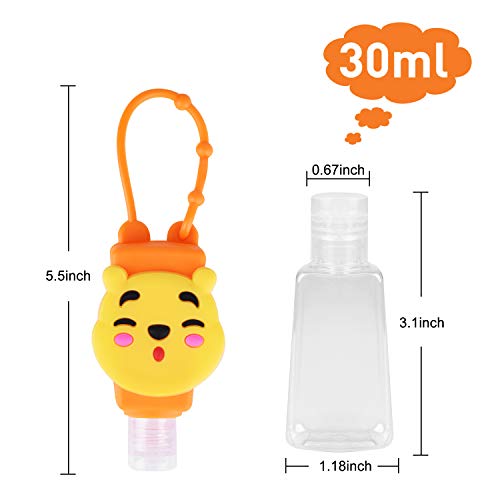RIRGI Botellas de Viaje Portátiles para Niños, Botellas Vacias para Gel, Rellena Desinfectante de Manos, Crema Solar, Gel Hidroalcoholico, Jabón Líquido, Champús, Loción etc, 6 Piezas -30ml RIRGI Botellas de Viaje Portátiles para Niños, Botellas Vacias para Gel, Rellena Desinfectante de Manos, Crema Solar, Gel Hidroalcoholico, Jabón Líquido, Champús, Loción etc, 6 Piezas -30ml
