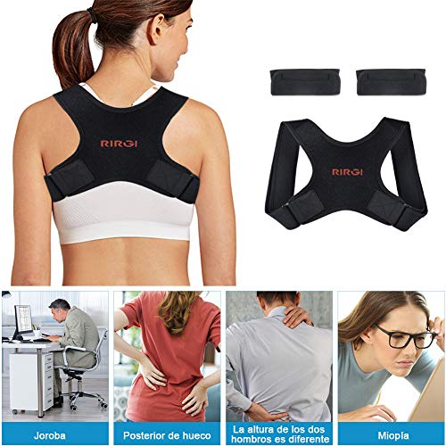 RIRGI Corrector de Postura, Cinturón Postura Corrección Lumbar Apoyo para Hombres y Mujer, Corrector de Postura para Espalda, Ajustable y Cómoda (M) RIRGI Corrector de Postura, Cinturón Postura Corrección Lumbar Apoyo para Hombres y Mujer, Corrector de Postura para Espalda, Ajustable y Cómoda (M)