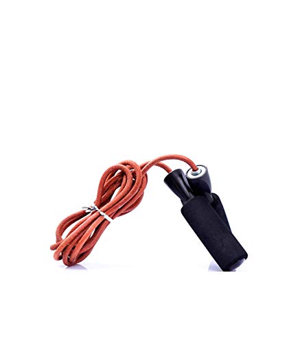 Riscko Wonduu Comba De Cuero Fitness Cuerda para Saltar con Mangos De Espuma Suave Cf05 Riscko Wonduu Comba De Cuero Fitness Cuerda para Saltar con Mangos De Espuma Suave Cf05