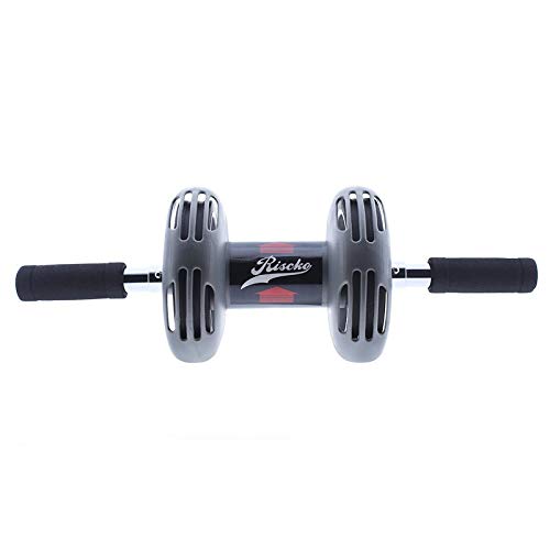 Riscko Wonduu Rueda Abdominal Power Stretch Roller AB Roller con Mangos de Espuma