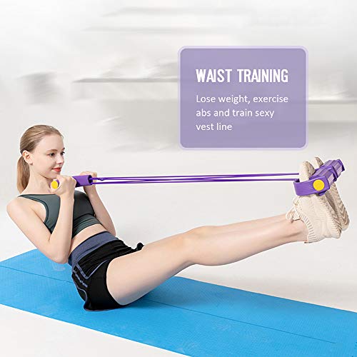 RISF Pedal Expansor de Pecho y Abdominales Estiramiento Entrenamiento Abdominal Pierna Culturismo Ejercitador Adelgazante, Multifunción Ajustable 4 Bandas de látex de Resistencia Banda Correa RISF Pedal Expansor de Pecho y Abdominales Estiramiento Entrenamiento Abdominal Pierna Culturismo Ejercitador Adelgazante, Multifunción Ajustable 4 Bandas de látex de Resistencia Banda Correa