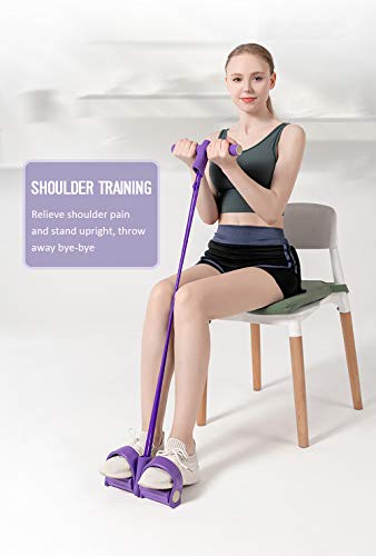 RISF Pedal Expansor de Pecho y Abdominales Estiramiento Entrenamiento Abdominal Pierna Culturismo Ejercitador Adelgazante, Multifunción Ajustable 4 Bandas de látex de Resistencia Banda Correa RISF Pedal Expansor de Pecho y Abdominales Estiramiento Entrenamiento Abdominal Pierna Culturismo Ejercitador Adelgazante, Multifunción Ajustable 4 Bandas de látex de Resistencia Banda Correa