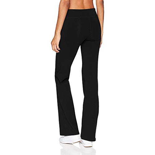 RISTHY Pantalones de Yoga Mujeres Pantalones Acampanados Tiro Regular Bootcut Campana Leggins Elegantes Push Up Slim Fit Pantalones Fitness Cintura Alta Deportivo