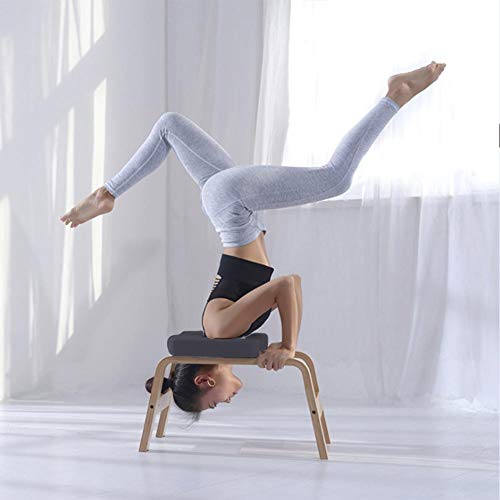 Ritapreaty Taburete de Yoga, Banco de Yoga con Soporte para la Cabeza, Silla de inversión de Yoga Multifuncional Taburete para la Familia, Gimnasio para aliviar la Fatiga