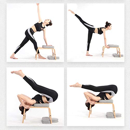 Ritapreaty Taburete de Yoga, Banco de Yoga con Soporte para la Cabeza, Silla de inversión de Yoga Multifuncional Taburete para la Familia, Gimnasio para aliviar la Fatiga