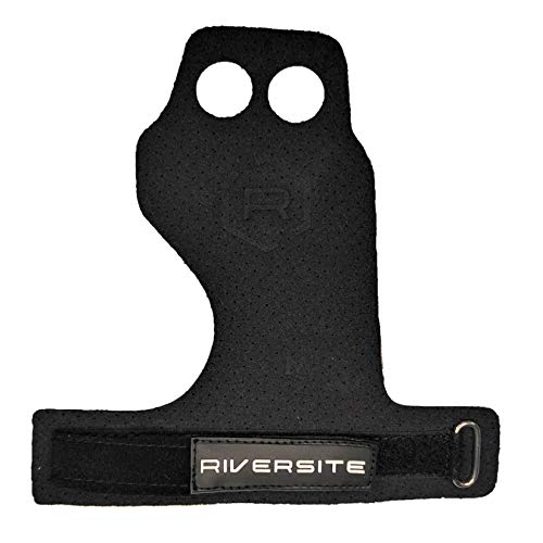 Riversite RX - Black Grips Crossfit Calleras negras de microfibra para entrenamiento Cross Training , dominadas, muscle ups y protección de manos