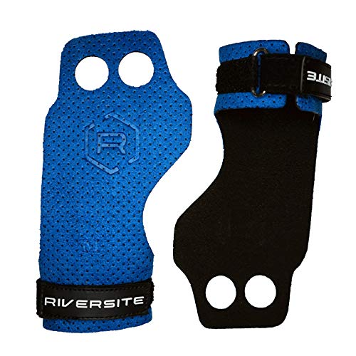 Riversite RX - Blue Grips Crossfit Calleras azul de microfibra para entrenamiento Cross Training , dominadas, muscle ups y protección de manos