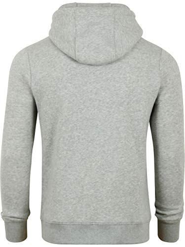 Riverso – Sudadera con capucha para hombre RIVJulian, bolsillo tipo canguro, cuello cruzado, regular, algodón, gris, verde, rojo, azul, negro - Melange Standard 1 (23200). S