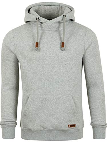 Riverso – Sudadera con capucha para hombre RIVJulian, bolsillo tipo canguro, cuello cruzado, regular, algodón, gris, verde, rojo, azul, negro - Melange Standard 1 (23200). S Riverso – Sudadera con capucha para hombre RIVJulian, bolsillo tipo canguro, cuello cruzado, regular, algodón, gris, verde, rojo, azul, negro - Melange Standard 1 (23200). S