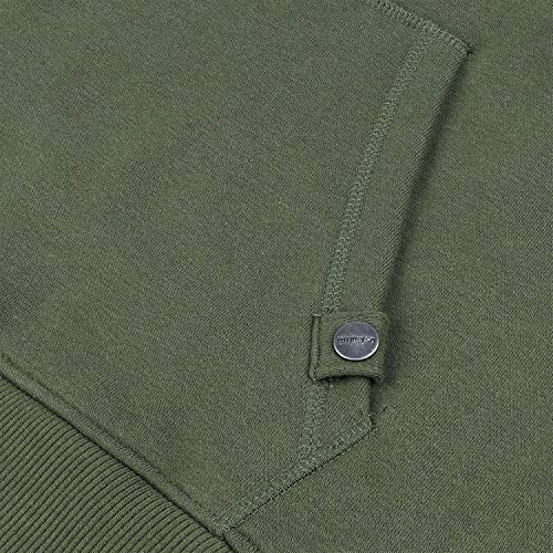 riverso - Sudadera con Capucha para Hombre RIVTheo con Bolsillos de Canguro, Corte Regular de un Solo Color, algodón, Gris, marrón, Verde, Rojo, Azul, Negro Ivy Green (12400) XL riverso - Sudadera con Capucha para Hombre RIVTheo con Bolsillos de Canguro, Corte Regular de un Solo Color, algodón, Gris, marrón, Verde, Rojo, Azul, Negro Ivy Green (12400) XL