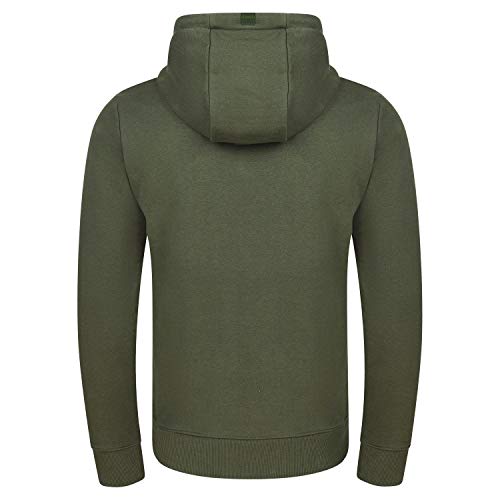 riverso - Sudadera con Capucha para Hombre RIVTheo con Bolsillos de Canguro, Corte Regular de un Solo Color, algodón, Gris, marrón, Verde, Rojo, Azul, Negro Ivy Green (12400) XL