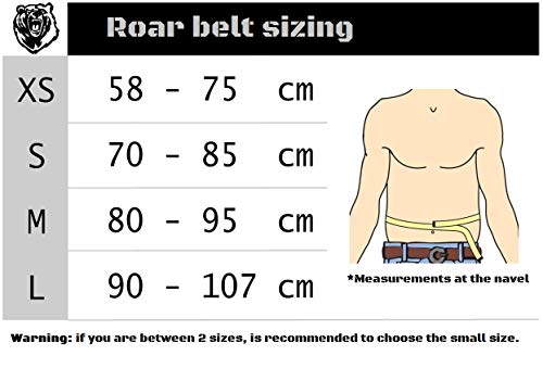 Roar® Cinturón Lumbar Gimnasio, Cinturon Gimnasio Hombre y Mujer, Cinturon Halterofilia, Powerlifting, Crossfit, Levantamiento Peso, Musculacion, Cinturon Gym Hombre, Cinturon Pesas (Rojo, L) Roar® Cinturón Lumbar Gimnasio, Cinturon Gimnasio Hombre y Mujer, Cinturon Halterofilia, Powerlifting, Crossfit, Levantamiento Peso, Musculacion, Cinturon Gym Hombre, Cinturon Pesas (Rojo, L)