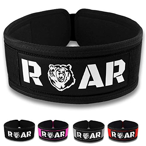 Roar® Cinturón Lumbar Gimnasio, Cinturon Gimnasio Hombre y Mujer, Cinturon Halterofilia, Powerlifting, Crossfit, Levantamiento Peso, Musculacion, Cinturon Gym Hombre, Cinturon Pesas (Negro, XS) Roar® Cinturón Lumbar Gimnasio, Cinturon Gimnasio Hombre y Mujer, Cinturon Halterofilia, Powerlifting, Crossfit, Levantamiento Peso, Musculacion, Cinturon Gym Hombre, Cinturon Pesas (Negro, XS)