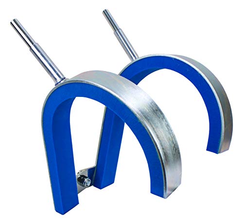 Robert Baraban Front Squat Harness, Dispositivo de Entrenamiento para Doblar la Rodilla, Lo Mejor para el Culturista, para más Potencia, Plata - Azul, Fabricado en Austria