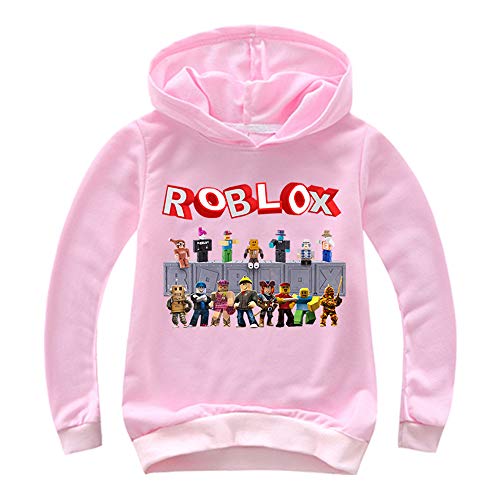 Roblox Sudaderas Ropa Infantil clásica for niños Sudadera con Capucha Jumper de Manga Larga Casual Tops Largos Roblox Chaquetas (Color : A06, Size : 160)