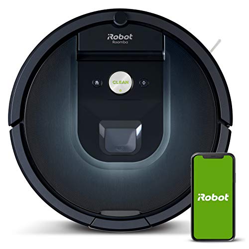 Robot aspirador iRobot Roomba 981 Alta potencia y Power Boost, Recarga y sigue limpiando, Óptimo mascotas, Cepillos antienredos, Dirt Detect, Sugerencias personalizadas, Compatible asistentes voz Robot aspirador iRobot Roomba 981 Alta potencia y Power Boost, Recarga y sigue limpiando, Óptimo mascotas, Cepillos antienredos, Dirt Detect, Sugerencias personalizadas, Compatible asistentes voz