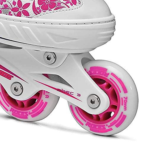 Roces Compy 8.0 - Patines en línea para niña, color Blanco (White-Violet), talla 30-33 Roces Compy 8.0 - Patines en línea para niña, color Blanco (White-Violet), talla 30-33
