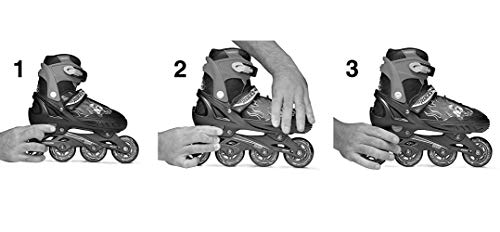 Roces Compy 8.0 - Patines en línea para niña, color Blanco (White-Violet), talla 30-33 Roces Compy 8.0 - Patines en línea para niña, color Blanco (White-Violet), talla 30-33
