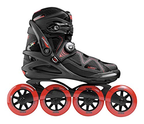 Roces Gymnasium 2.0 TIF - Patines en línea para Hombre, Talla 44, Color Negro y Rojo Roces Gymnasium 2.0 TIF - Patines en línea para Hombre, Talla 44, Color Negro y Rojo