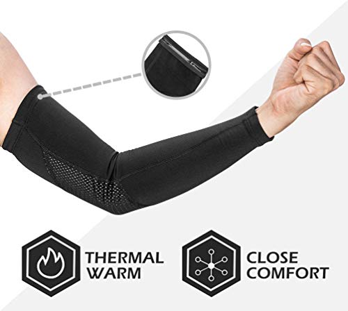 ROCKBROS Manguitos de Brazos Calentadores para Ciclismo Running Conducir Deportes de Invierno Hombres Mujeres ROCKBROS Manguitos de Brazos Calentadores para Ciclismo Running Conducir Deportes de Invierno Hombres Mujeres