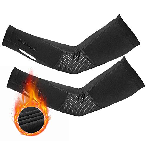 ROCKBROS Manguitos de Brazos Calentadores para Ciclismo Running Conducir Deportes de Invierno Hombres Mujeres ROCKBROS Manguitos de Brazos Calentadores para Ciclismo Running Conducir Deportes de Invierno Hombres Mujeres