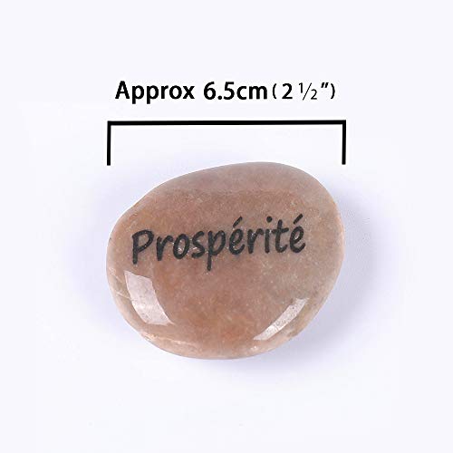 RockImpact 12 Piedras Grabadas, Regalos Sentimentales, Recuerdos de Comunión, Agradecimiento Boda, Piedra de Curación Palabra, Frases Motivadoras, Inspirador, Ánimo, Motivación, al por Mayor, 5-8cm RockImpact 12 Piedras Grabadas, Regalos Sentimentales, Recuerdos de Comunión, Agradecimiento Boda, Piedra de Curación Palabra, Frases Motivadoras, Inspirador, Ánimo, Motivación, al por Mayor, 5-8cm