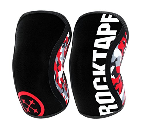 RockTape Assassins – Rodilleras Unisex (5 mm), Estampado de Camuflaje en Rojo, Unisex Adulto, ART002547, Camo Rosso, Large RockTape Assassins – Rodilleras Unisex (5 mm), Estampado de Camuflaje en Rojo, Unisex Adulto, ART002547, Camo Rosso, Large
