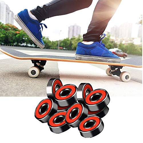 Rodamiento Bolas 8x22x7 Mm Juego Rodamientos Skate 10 Pcs Rodamiento Bolas Doble Blindaje Cojinetes Radiales Rodamientos Metal Rodamientos Miniatura Para Patinetas Patines En Scooters Negro Rojo Rodamiento Bolas 8x22x7 Mm Juego Rodamientos Skate 10 Pcs Rodamiento Bolas Doble Blindaje Cojinetes Radiales Rodamientos Metal Rodamientos Miniatura Para Patinetas Patines En Scooters Negro Rojo