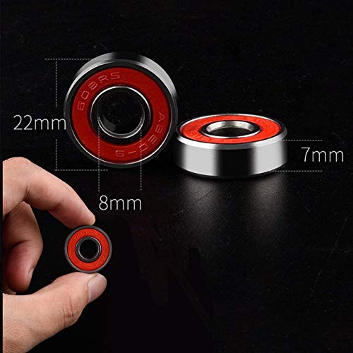 Rodamiento Bolas 8x22x7 Mm Juego Rodamientos Skate 10 Pcs Rodamiento Bolas Doble Blindaje Cojinetes Radiales Rodamientos Metal Rodamientos Miniatura Para Patinetas Patines En Scooters Negro Rojo Rodamiento Bolas 8x22x7 Mm Juego Rodamientos Skate 10 Pcs Rodamiento Bolas Doble Blindaje Cojinetes Radiales Rodamientos Metal Rodamientos Miniatura Para Patinetas Patines En Scooters Negro Rojo
