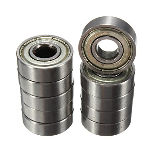 Rodamientos de bolas Sodial (R), 10 unidades de 8 x 22 x 7 mm para monopatín o patinete ABEC-5 608ZZ Rodamientos de bolas Sodial (R), 10 unidades de 8 x 22 x 7 mm para monopatín o patinete ABEC-5 608ZZ
