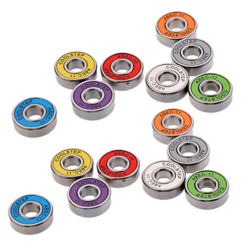 Rodamientos para monopatín de alta velocidad. 16 Piezas ABEC 11 antidesgaste de alta velocidad patín de la vespa del patín en línea Rodamientos Accesorios Junta para Calle, Parque, Truco, Rodamientos para monopatín de alta velocidad. 16 Piezas ABEC 11 antidesgaste de alta velocidad patín de la vespa del patín en línea Rodamientos Accesorios Junta para Calle, Parque, Truco,
