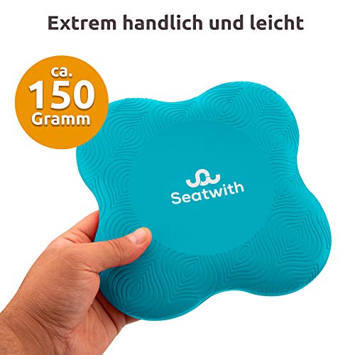 Rodillera para Yoga, 2 Cojines de Rodilla con Bolsa de Transporte + Instrucciones de Entrenamiento PDF Máximo Alivio y Soporte en Rodillas, Muñecas y Codos, Rodilleras 20x20cm, Pilates, Fitness