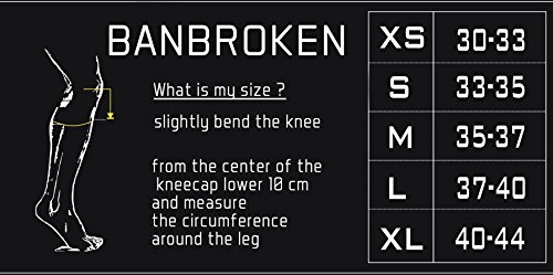 RODILLERAS Black Lifter Banbroken (2 unds) - 5mm Knee Sleeves - Halterofilia, deporte funcional, CrossFit, Levantamiento de Pesas, Running y otros deportes. UNISEX. (M)
