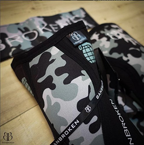 Rodilleras CAMO 2.0 BB BANBROKEN (2 unds) - 5mm Knee Sleeves - Halterofilia, Deporte Funcional, Crossfit, Levantamiento de Pesas, Running y Otros Deportes. 1 PAR - Unisex. (S)