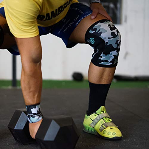 Rodilleras CAMO 2.0 BB BANBROKEN (2 unds) - 5mm Knee Sleeves - Halterofilia, Deporte Funcional, Crossfit, Levantamiento de Pesas, Running y Otros Deportes. 1 PAR - Unisex. (M)