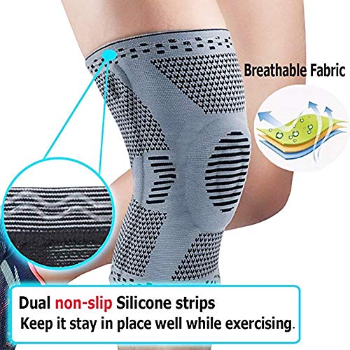 Rodilleras Fitness deportivo Soporte de rodilla con estabilizadores laterales Entrenamiento Running Articulación Alivio del dolor Recuperación de lesiones (negro, X-Large) Rodilleras Fitness deportivo Soporte de rodilla con estabilizadores laterales Entrenamiento Running Articulación Alivio del dolor Recuperación de lesiones (negro, X-Large)