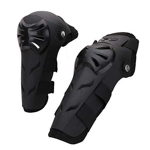 Rodilleras Moto Coderas para Hombre - 4 Piezas Motocross Rodilleras de protección Coderas Motocicleta Equipo de Protecciones para Moto K.T.M BMW, Enduro, Carreras, Ciclismo (Negro)