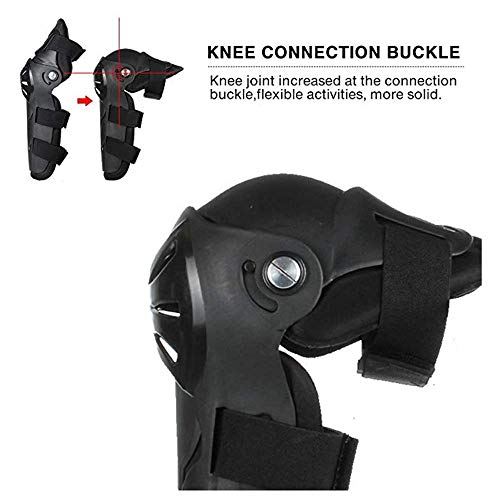 Rodilleras Moto Coderas para Hombre - 4 Piezas Motocross Rodilleras de protección Coderas Motocicleta Equipo de Protecciones para Moto K.T.M BMW, Enduro, Carreras, Ciclismo (Negro) Rodilleras Moto Coderas para Hombre - 4 Piezas Motocross Rodilleras de protección Coderas Motocicleta Equipo de Protecciones para Moto K.T.M BMW, Enduro, Carreras, Ciclismo (Negro)