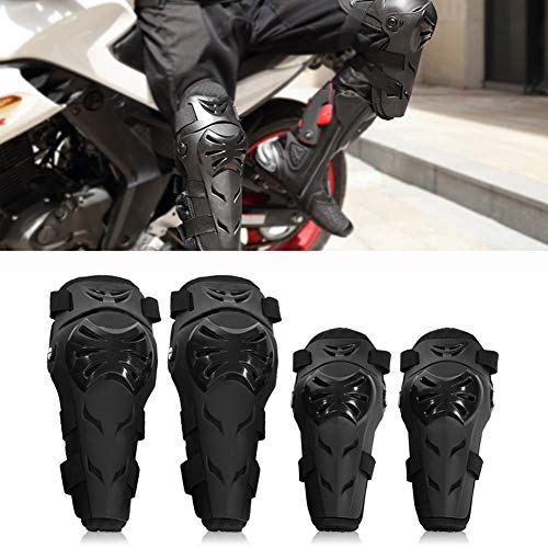 Rodilleras Moto Coderas para Hombre - 4 Piezas Motocross Rodilleras de protección Coderas Motocicleta Equipo de Protecciones para Moto K.T.M BMW, Enduro, Carreras, Ciclismo (Negro) Rodilleras Moto Coderas para Hombre - 4 Piezas Motocross Rodilleras de protección Coderas Motocicleta Equipo de Protecciones para Moto K.T.M BMW, Enduro, Carreras, Ciclismo (Negro)
