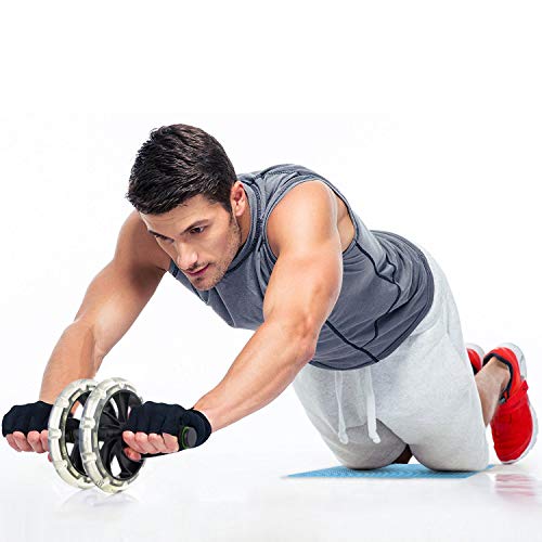 Rodillo abdominales, WeyTy AB Wheel Rueda para Flexiones Entrenamientos de Abdominals Push Up con Cojín del Arrodillamiento, Perfecto para Fitness Casa, Entrenamientos de Abdominals, Unisex Rodillo abdominales, WeyTy AB Wheel Rueda para Flexiones Entrenamientos de Abdominals Push Up con Cojín del Arrodillamiento, Perfecto para Fitness Casa, Entrenamientos de Abdominals, Unisex