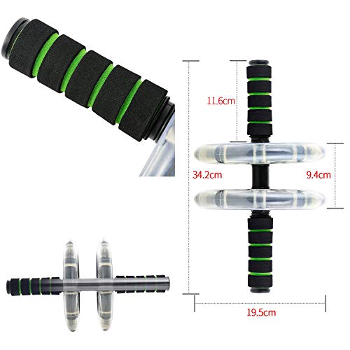Rodillo abdominales, WeyTy AB Wheel Rueda para Flexiones Entrenamientos de Abdominals Push Up con Cojín del Arrodillamiento, Perfecto para Fitness Casa, Entrenamientos de Abdominals, Unisex Rodillo abdominales, WeyTy AB Wheel Rueda para Flexiones Entrenamientos de Abdominals Push Up con Cojín del Arrodillamiento, Perfecto para Fitness Casa, Entrenamientos de Abdominals, Unisex