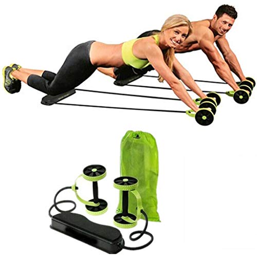 Rodillo de Rueda AB para Abdominales Roller Rueda Abdomen Ejercicio Multifuncional Seguro Rueda De Entrenamiento AB Wheel Familia Fitness Musculatura Máquina