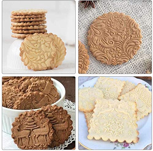 Rodillo Navideño de Madera con Diseño árbol Pino Copos Nieve Alce Utilizado para Fiestas Temáticas Navideñas o para Hacer Pasteles de Pizza de Galletas Hechos a Mano con Niños Rodillo Navideño de Madera con Diseño árbol Pino Copos Nieve Alce Utilizado para Fiestas Temáticas Navideñas o para Hacer Pasteles de Pizza de Galletas Hechos a Mano con Niños