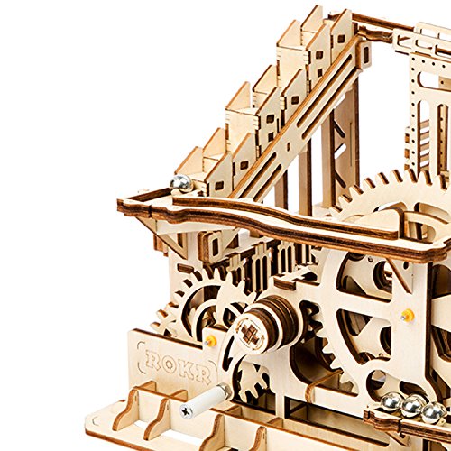 ROKR Mechanical Gears DIY Building Kit Modelo mecánico Kit de construcción con Bolas para Adolescentes y Adultos (Cog Coaster)