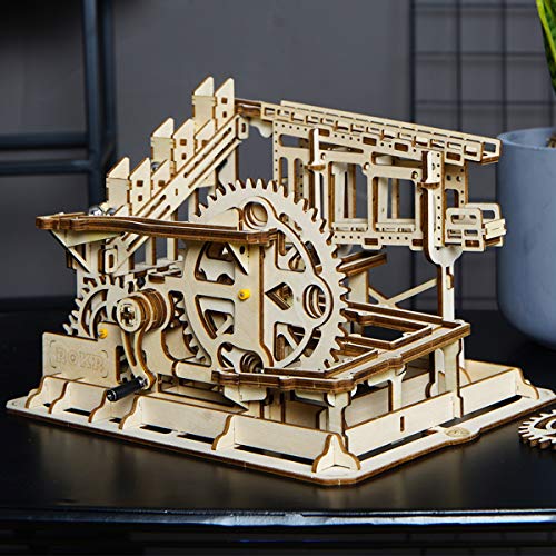 ROKR Mechanical Gears DIY Building Kit Modelo mecánico Kit de construcción con Bolas para Adolescentes y Adultos (Cog Coaster)