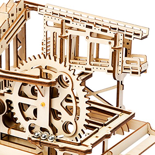 ROKR Mechanical Gears DIY Building Kit Modelo mecánico Kit de construcción con Bolas para Adolescentes y Adultos (Cog Coaster)