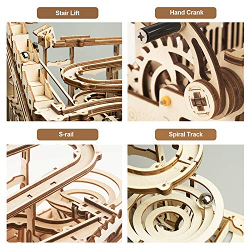 ROKR Puzzle 3D Madera Maquetas para Montar Modelo mecánico Kit de construcción con Bolas para Adolescentes y Adultos (Waterwheel Coaster) ROKR Puzzle 3D Madera Maquetas para Montar Modelo mecánico Kit de construcción con Bolas para Adolescentes y Adultos (Waterwheel Coaster)