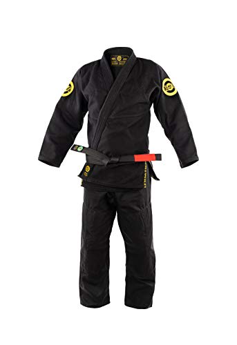 Role Bonito Kimono de Jiu-Jitsu Negro para Hombre (BJJ Gi) Talla A2