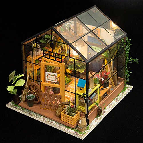 Rolife 3D DIY Modelo de casa de muñecas con Luces Miniatura de Madera Kits de Muebles niñas-niños 14 15 16 17 18 años de Edad hasta Juguetes(Cathy's Flower House)