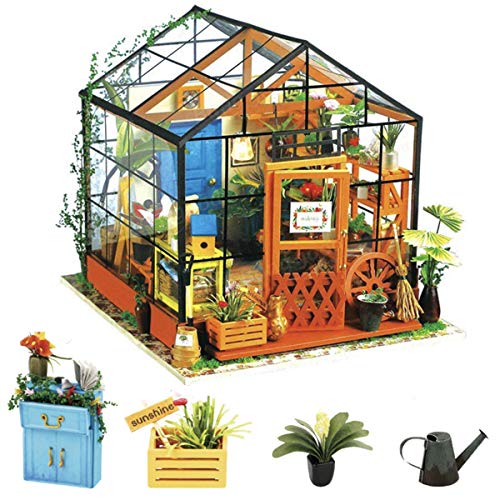 Rolife 3D DIY Modelo de casa de muñecas con Luces Miniatura de Madera Kits de Muebles niñas-niños 14 15 16 17 18 años de Edad hasta Juguetes(Cathy's Flower House)